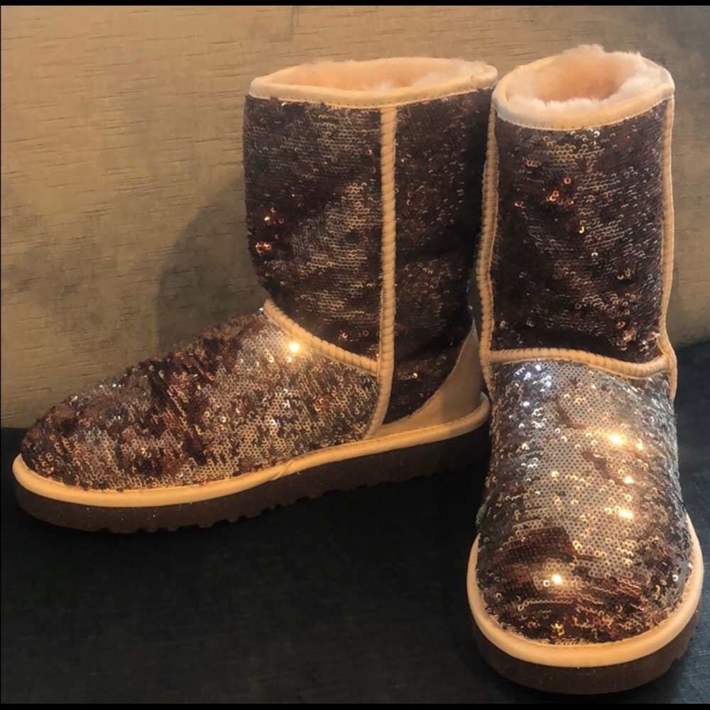 Metallic Sequin UGG Boots, 7